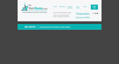 Desktop Screenshot of kel-resto.com