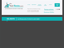 Tablet Screenshot of kel-resto.com